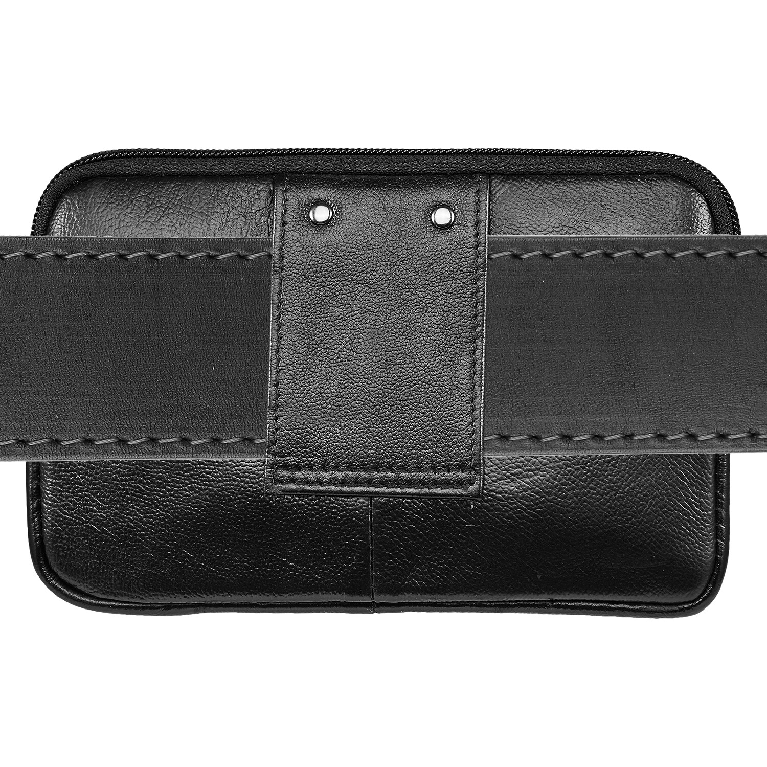 Men Purse Waist Bag Leather Cellphone Belt Loop Holster Business Wallet