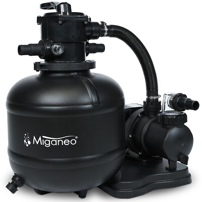 Miganeo Sandfilteranlage Sandfilter für Pool Pumpe Poolpumpe Filteranlage