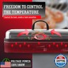 Upgrade Version - Artestia 1800W Electric Outdoor Grill with Lid Indoor Smokeless BBQ Grills with Temperature Control Portable Removable Stand Grill for Cooking, BBQ Party, Family