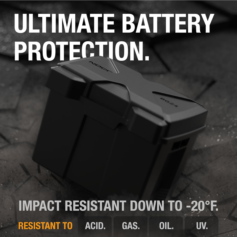 Snap-Top BG24 Battery Box, Group 24 12V Battery Box for Marine, Automotive, RV,