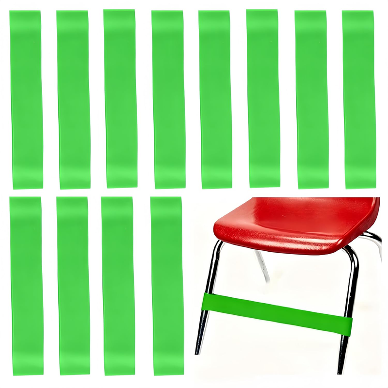 12Pcs Classroom Chair Bands for Kids, Bouncy Bands for Classroom Chairs, Kick Ba