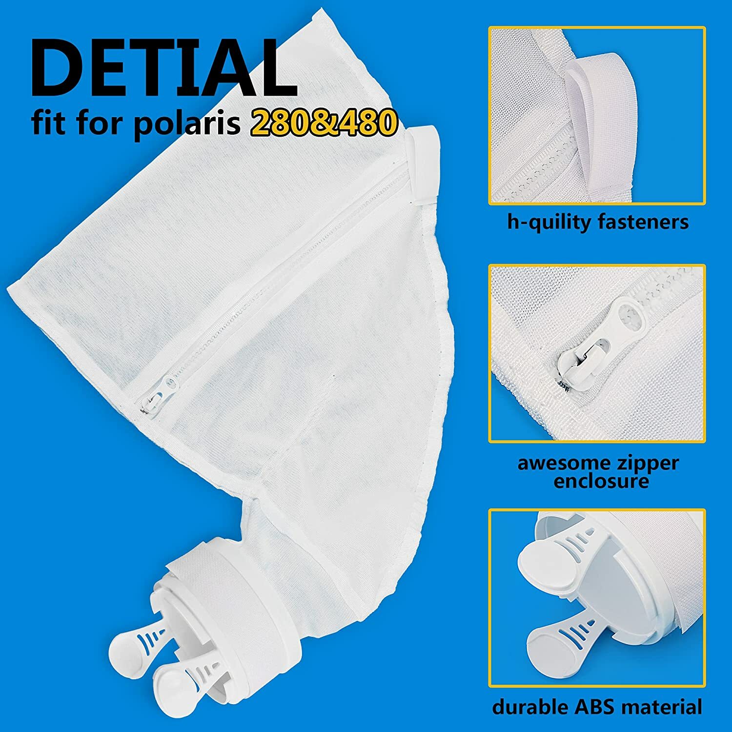 2pc Pool Cleaner All Purpose Filter Bag K16 Replacement Fits 2pc Pool Cleaner All Purpose Filter Bag K16 Replacement Fits