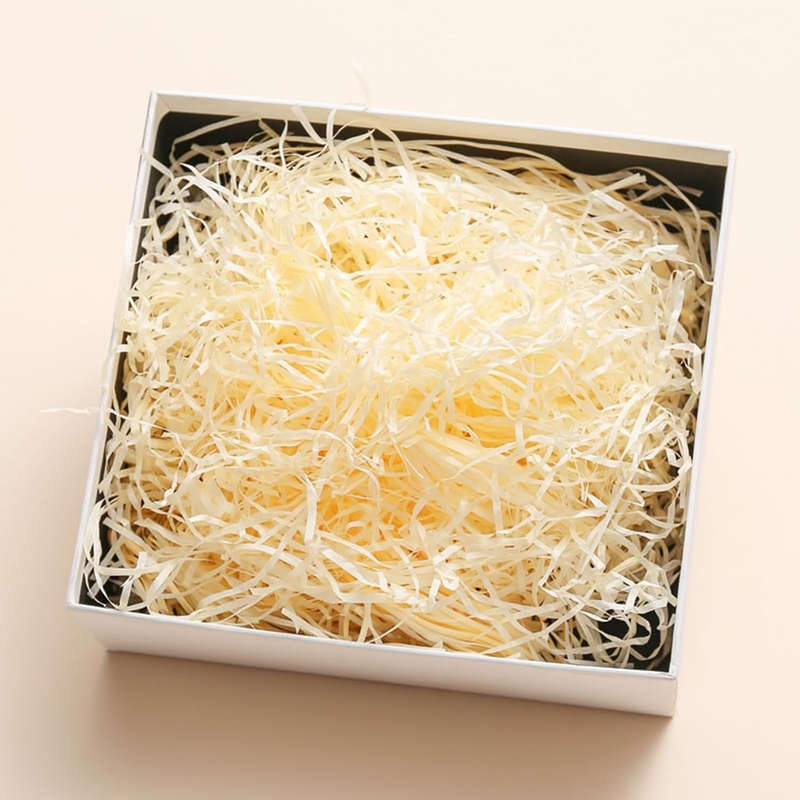 100G Crinkle Cut Paper Shred Filler for Gift Wrapping & Basket Filling, Shredded