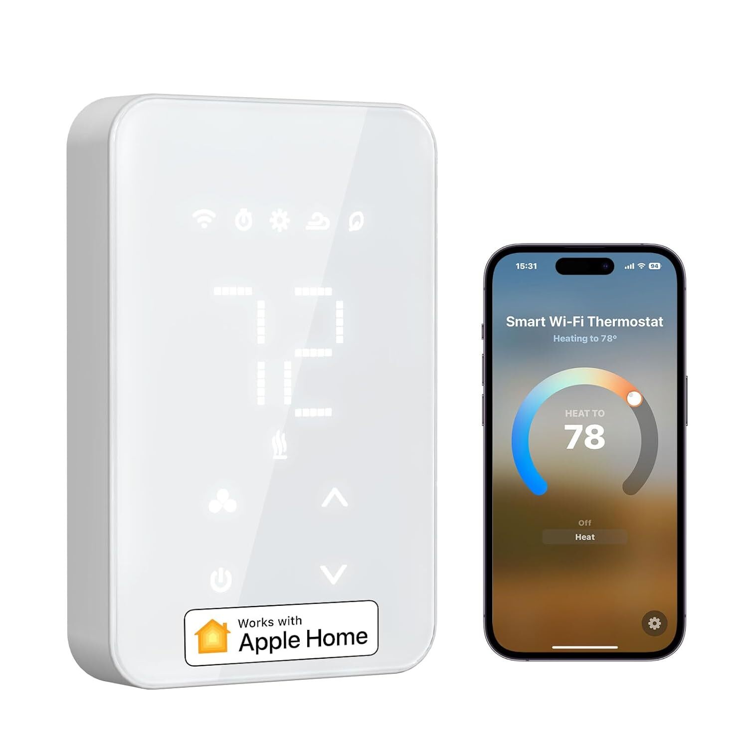 In-Wall Heaters Work with with Voice & Remote Control, Power
