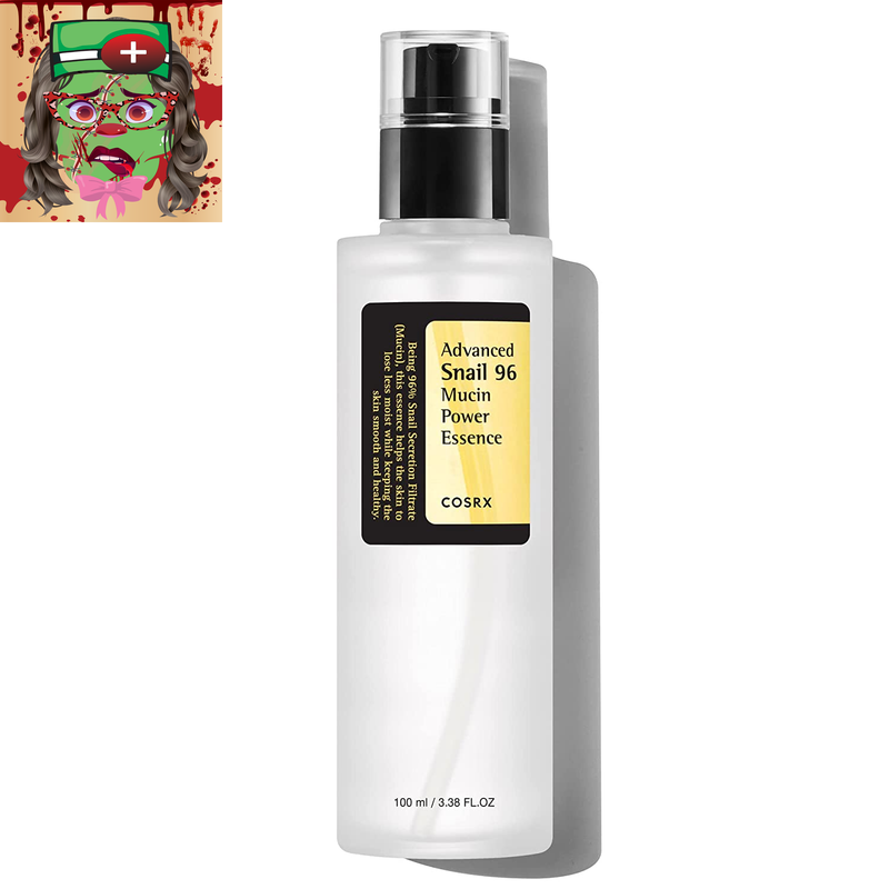 Snail Mucin 96% Power Repairing Essence 3.38 Fl.Oz 100Ml, Hydrating Serum for Face with Snail Secretion Filtrate for Dull Skin & Fine Lines, Korean Skin Care
