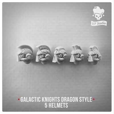 Galactic Knights Dragon Helmets Space Marine Salamanders KF Studio Vulkan Bits