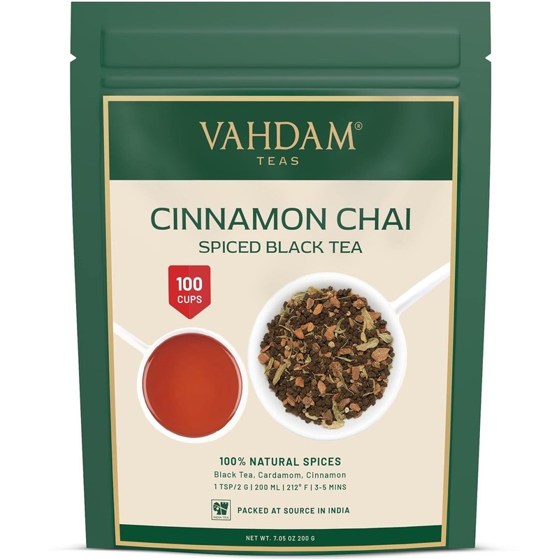 Spiced Chai Tea Latte Instant Powdered Mix-30 Servings- Indian Masala Chai