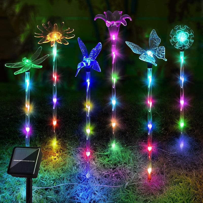 Solar Lights Outdoor Garden Decorative,Solar Lights Butterfly Firefly,Waterproof