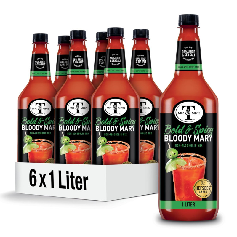 Bold & Spicy Bloody Mary Mix, 1 L Bottles (Pack of 6)