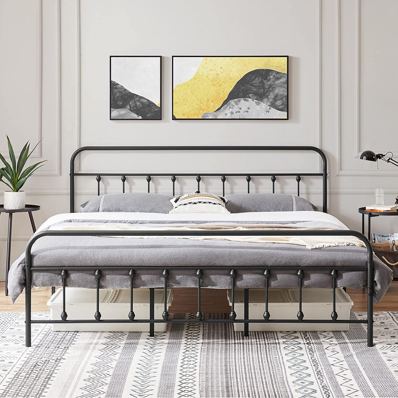 Mattress Foundation With Victorian Style Iron-a