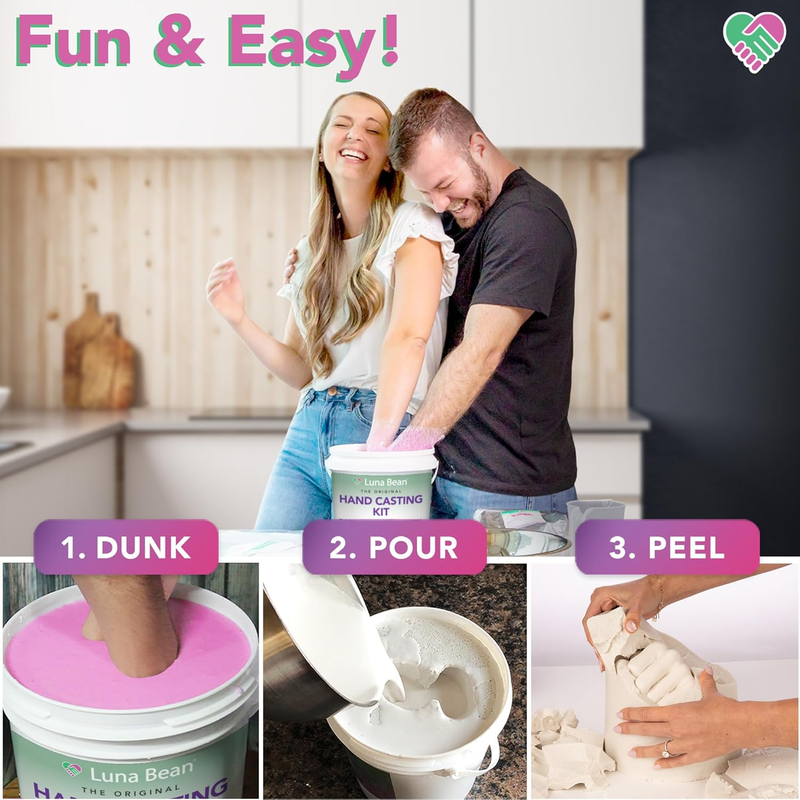 Hand Casting Kit – The Original Hand Mold Kit for Couples – Gifts for Anniversar