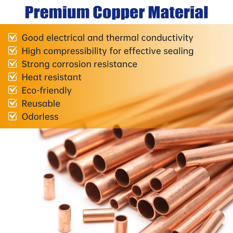 320pcs Copper Washers Metric Sealing Assortment Set Flat Crush Washer kit Oil Dr