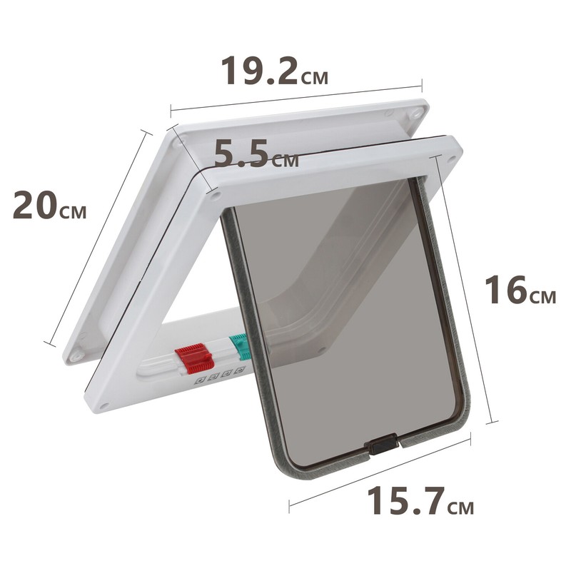 Katzenklappe KatzentÃ¼R FÃ¼R Katzen 4 Wege Hunde Cat Door Mit Tunnel M-L