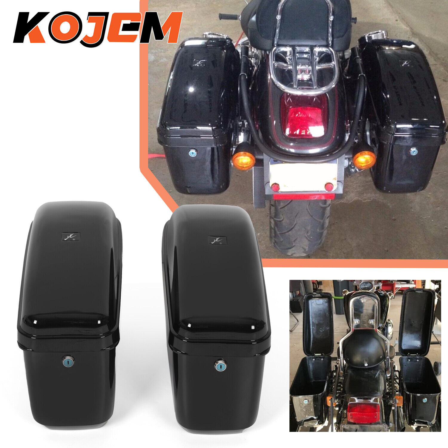Motorcycle Hard Side Box Saddle bags For Harley Davidson