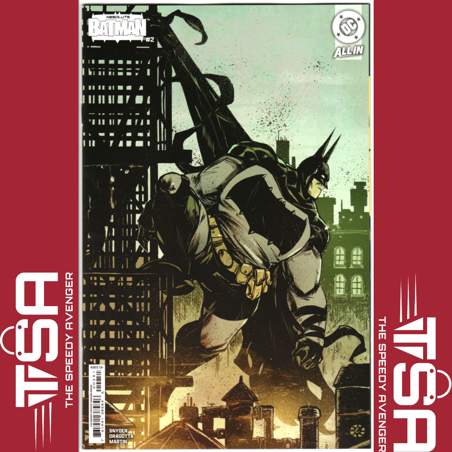 ABSOLUTE BATMAN #2 Sanford Greene 1:50 Incentive Ratio Variant 2024 DC KEY ISSUE