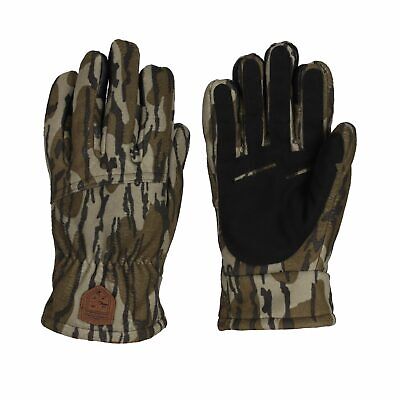 Mossy Oak Gamekeeper Men's Harvester Series Fleece Lined Camo Hunting Gloves