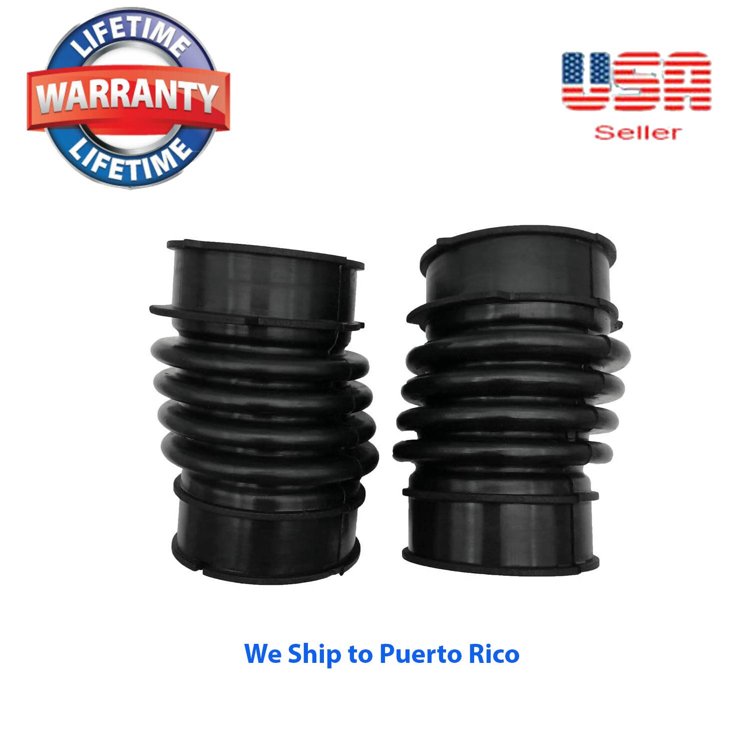 Set of 2 17881-0A060 Air intake hose with Clamps Fit TOYOTA  AVALON 2000-2004