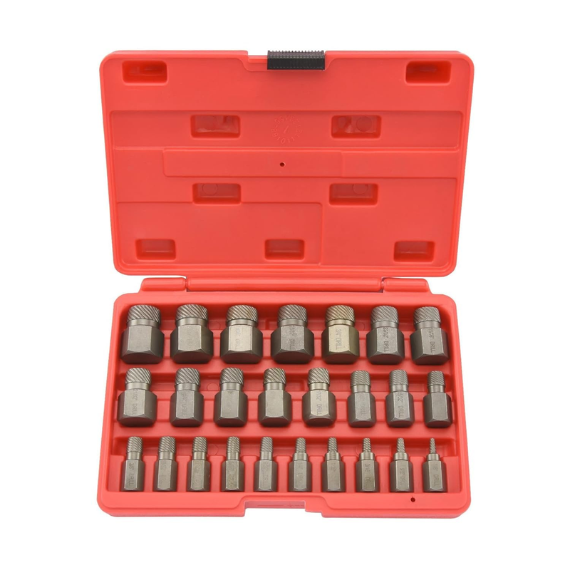 04204A Hex-Head Multispline Screw and Bolt Extractor Set, Easy-Out Screw