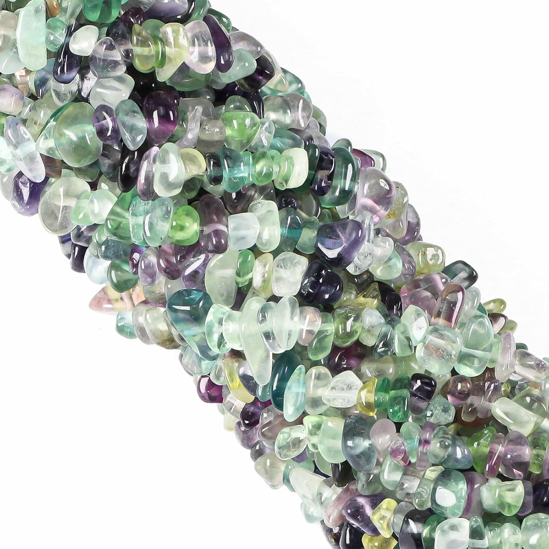 Crystal Chips with Holes for Jewelery Making 5Mm-8Mm Natural Gemstone Beads Chip