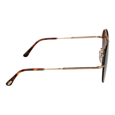 Pre-owned Tom Ford Sunglasses Ft0565 28f 58mm Veronique - Gold/brown Gradient Round Full R