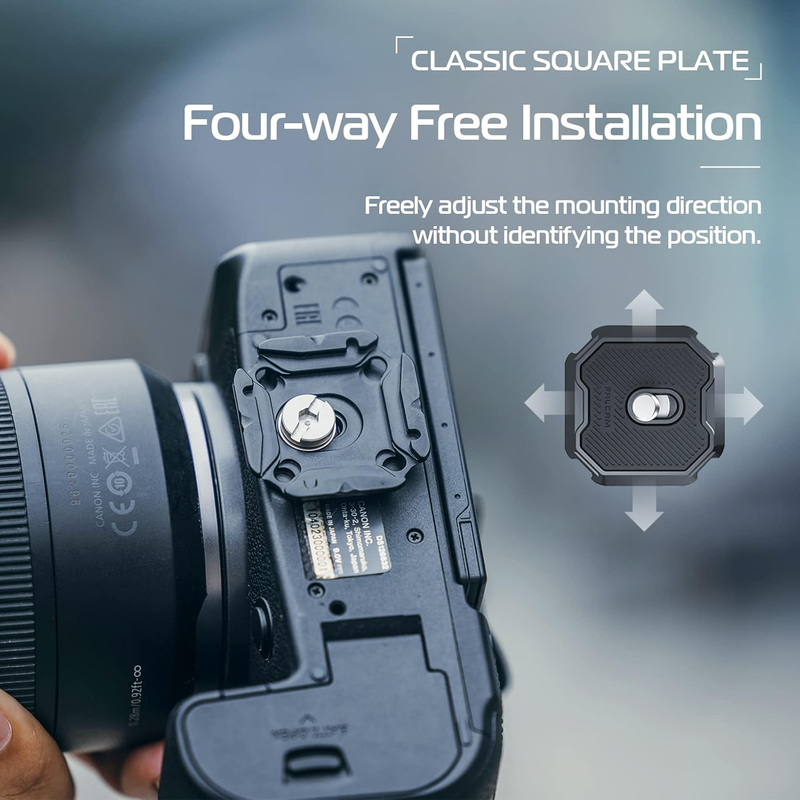F38 Camera Shoulder Strap Mount Quick Release Kit V2, QR Plate Tripod Mount Adap