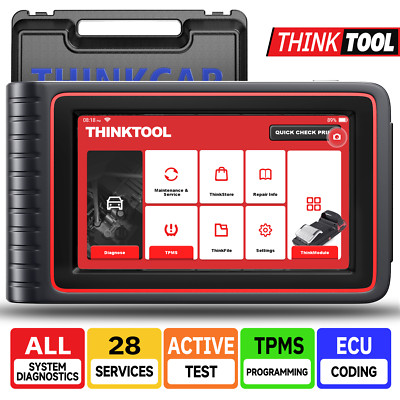 Thinktool Bi-directional Scanner Code Reader OBD2 Scan Tool Active Test Coding