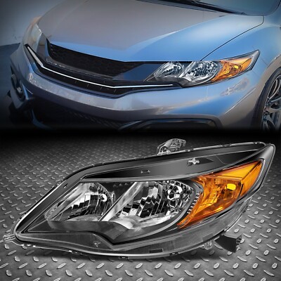 Для 14-15 Honda Civic Coupe OE Стиль Водителя Левая боковая фара головного фонаря Хромированная