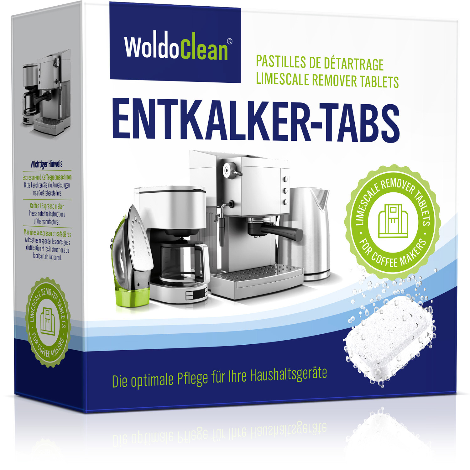 Entkalkungstabletten kompatibel mit Siemens Delonghi - Jura Krups Siemens Miele