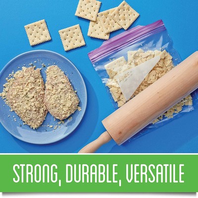 Ziploc Food Storage Bags Meal Preparation Zip Container Pouch Refrigerator 80