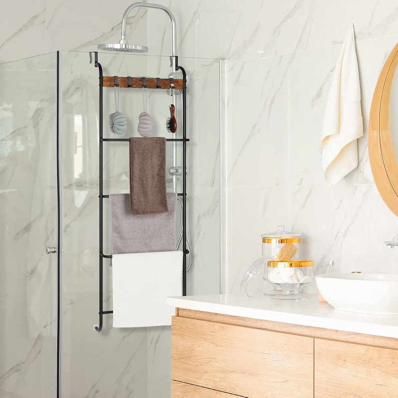 Over The Door Towel Rack Door Rack Hanger Organizer Bathroom Door Rack for Towel