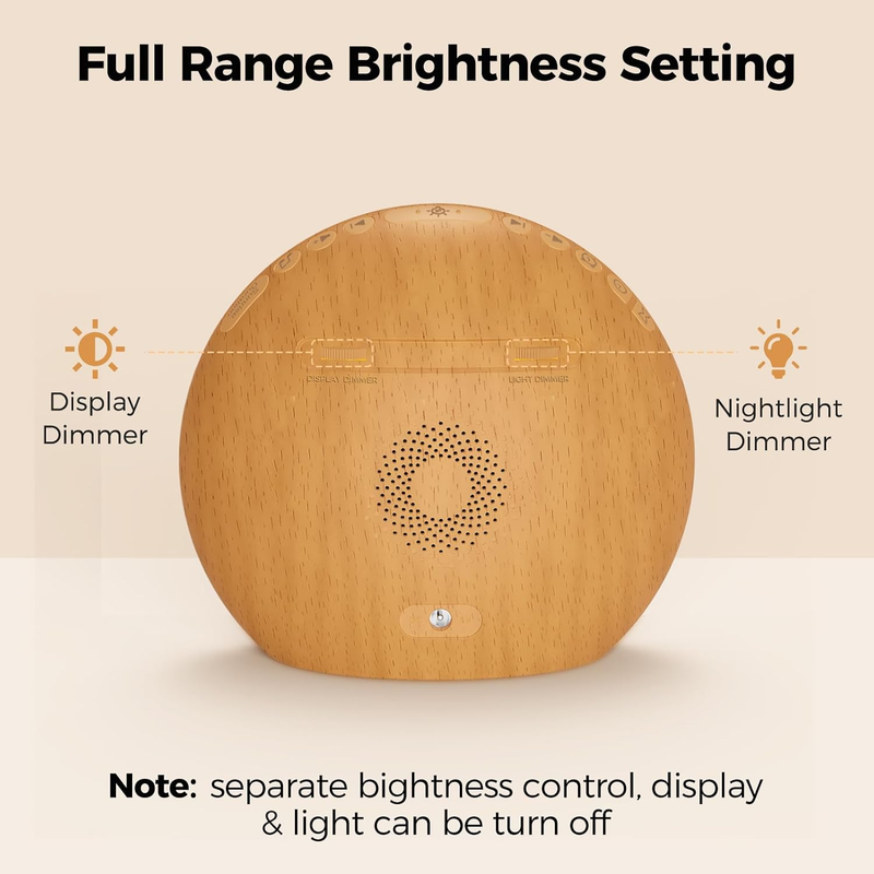 White Noise Machine Sunrise Alarm Clock, Wake Up Light, 26 Natural Sounds, Gentl
