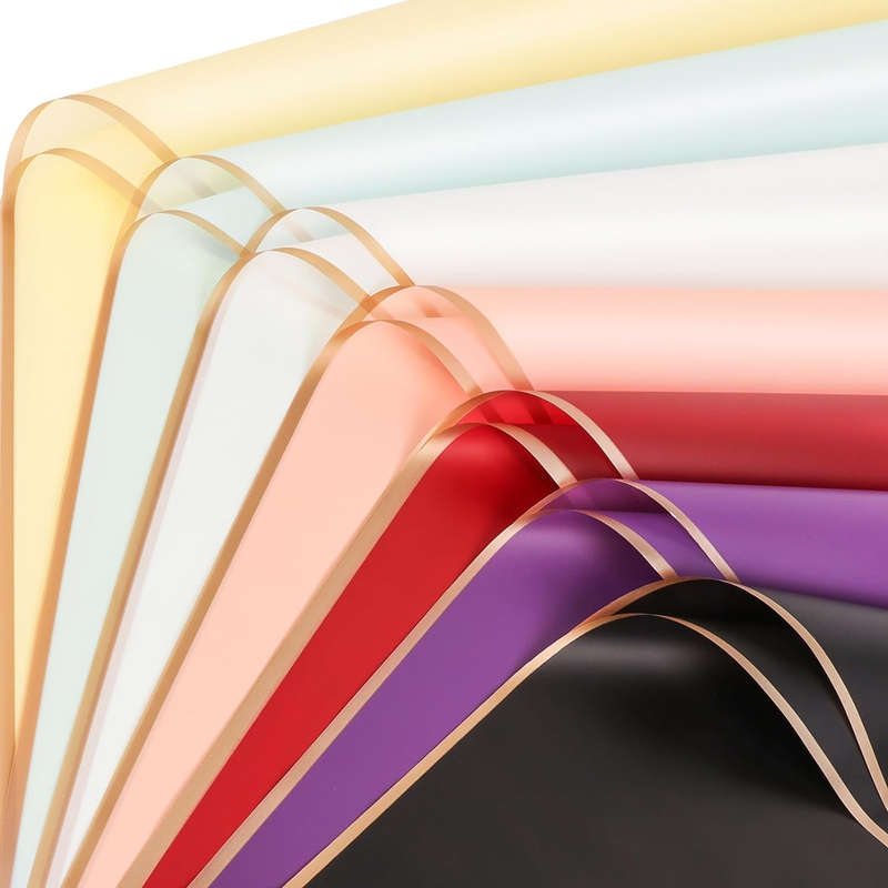 , 7 Colors Bouquet Wrapping Paper Water