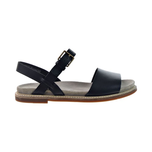 

Женские сандалии на плоской подошве Clarks Corsio с ремешком, черная кожа 26152041, Black leather