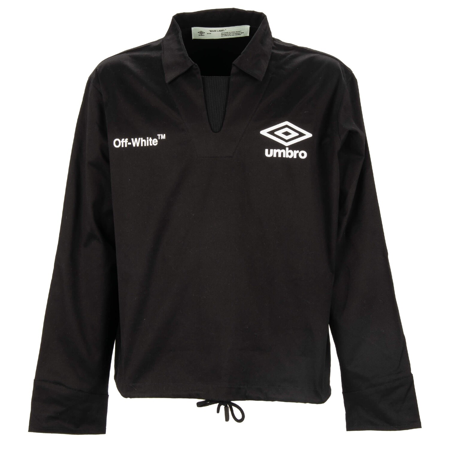 OFF-WHITE x UMBRO Oversize Shirt Jacket with Logo Black White M L OFF-WHITE x UMBRO Oversize Shirt Jacket with Logo Black White M L