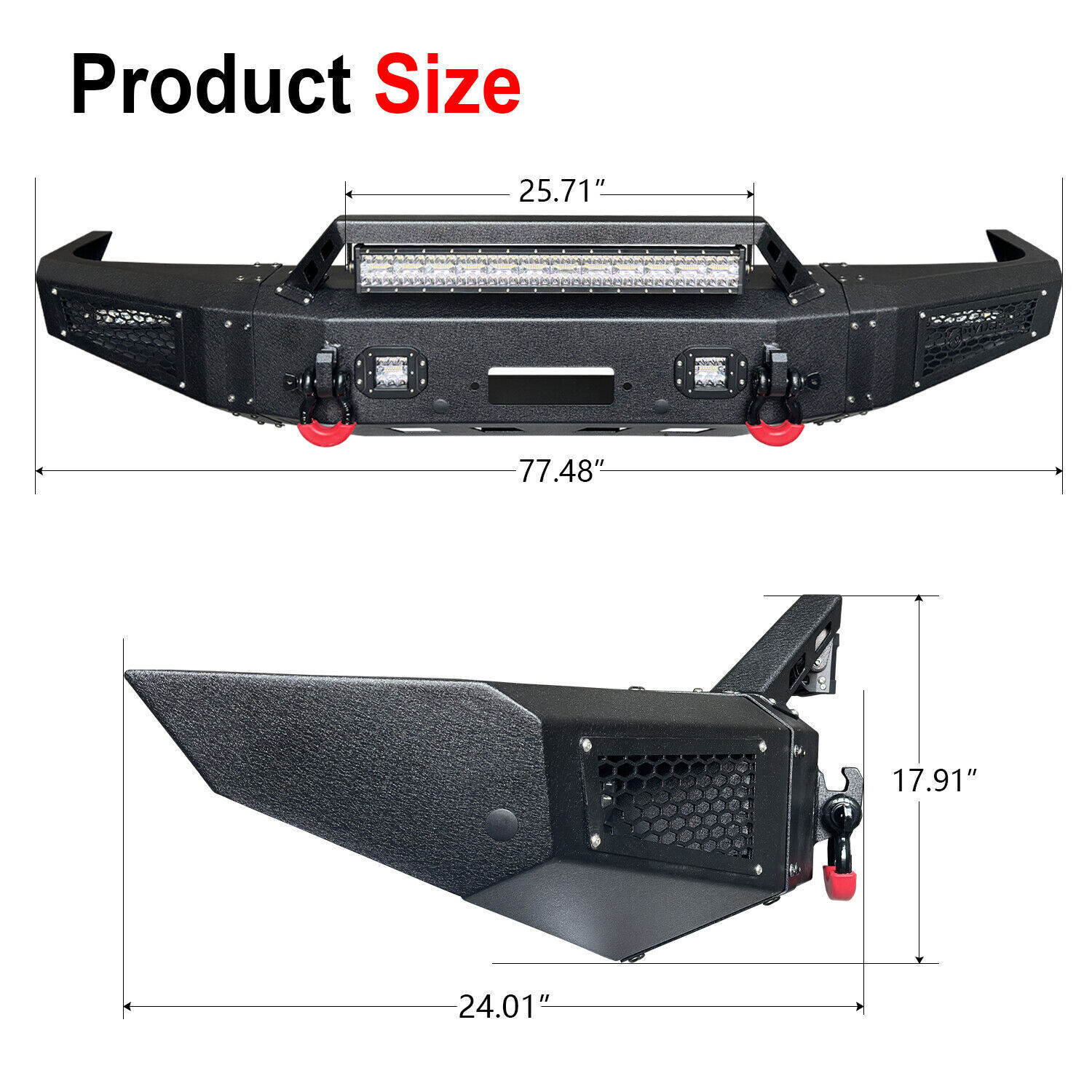 Vijay Fit 1992-1996 Ford F150 F250 F350 Front or Rear Bumper with