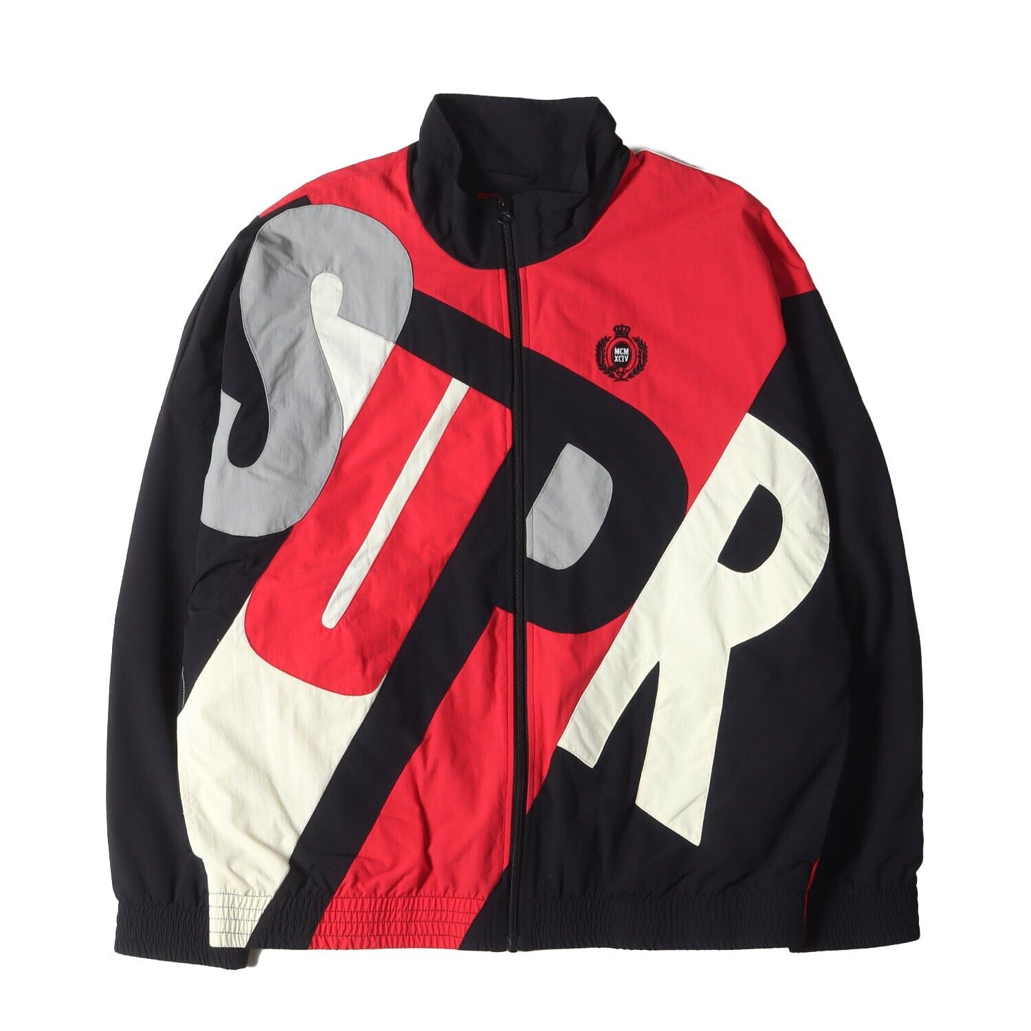 Supreme 20SS Big Letter Logo Nylon Track Jacket Red Black Supreme 20SS Big Letter Logo Nylon Track Jacket Red Black
