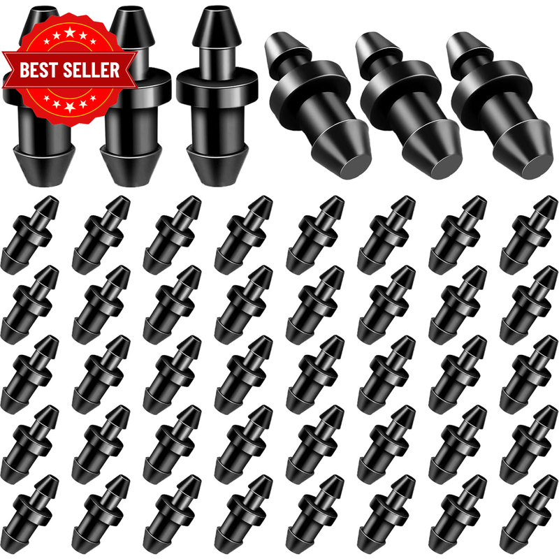 100 Pieces Drip Irrigation Plugs 1/4" Drip Irrigation End Plug Fittings,Drips Li