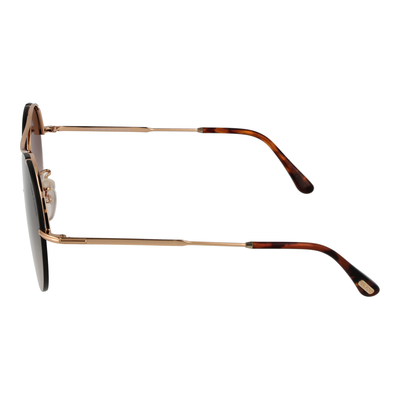 Pre-owned Tom Ford Sunglasses Ft0565 28f 58mm Veronique - Gold/brown Gradient Round Full R