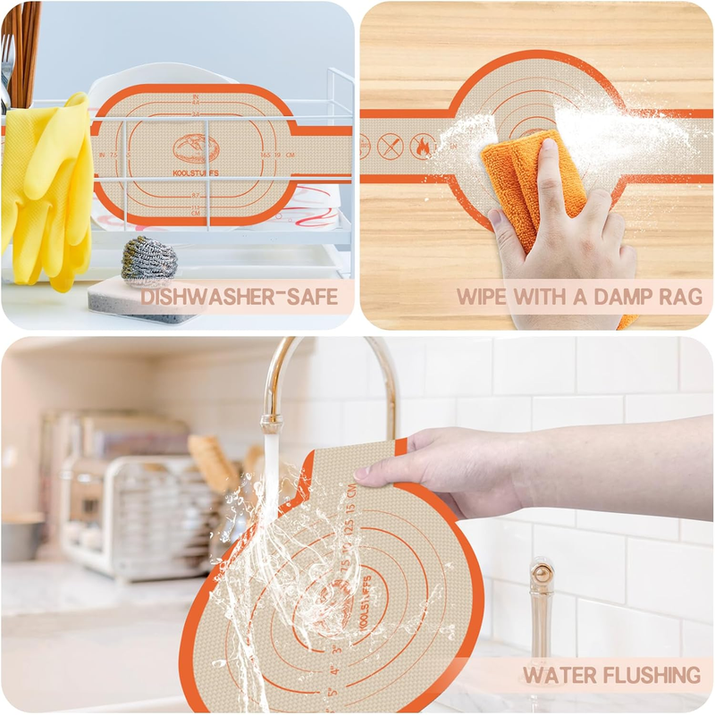 Silicone Bread Sling for Dutch Oven, 2 PCS Non-Stick ＆ Reusable Bread Baking Mat