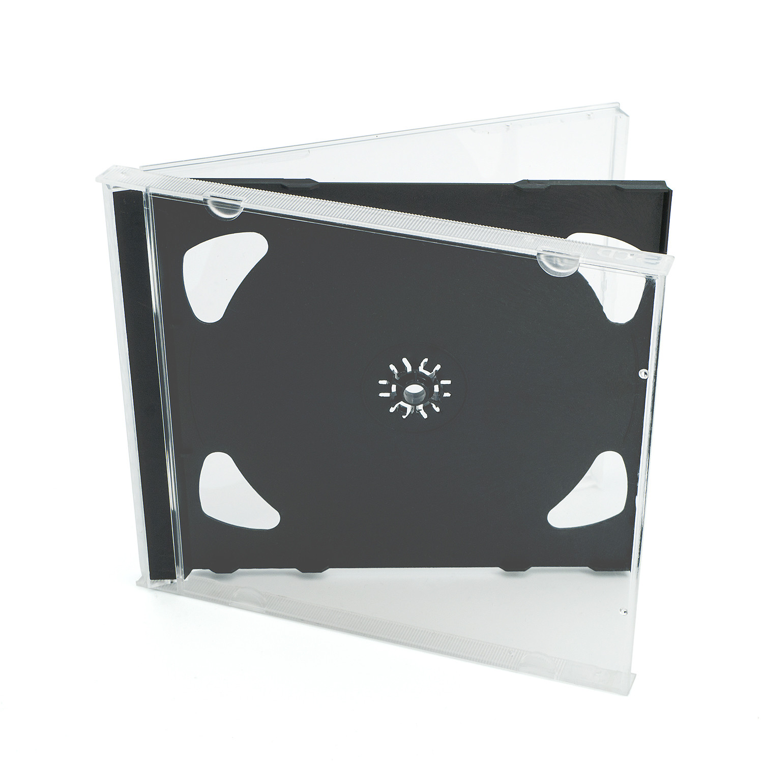 50 Doppel CD Jewelcase /CD Leer Hüllen für 2 CD/DVD, transparent, Tray ...