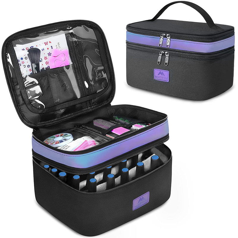 Nail Polish Carrying Case Womens Fingernail Polish Travel Organizer Holds USA