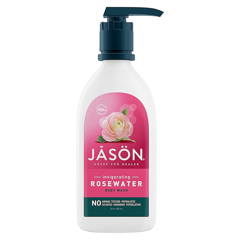 JASON Natural Body Wash & Shower Gel Invigorating Rosewater 