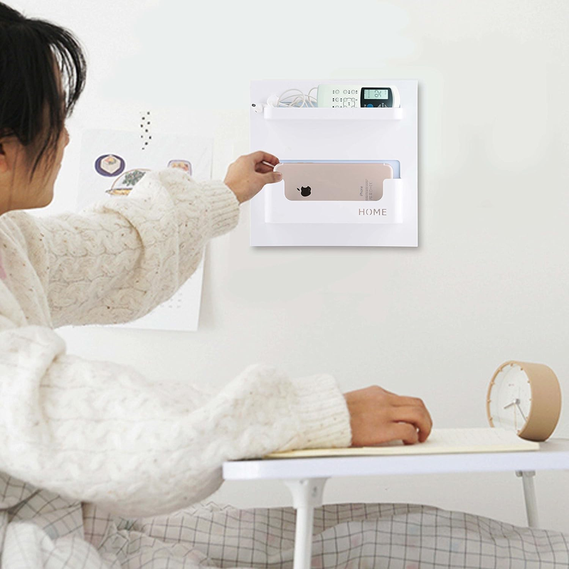 Easy Eco Life Bedside Shelf Accessories Organizer- Wall Mount Self Stick On,Idea