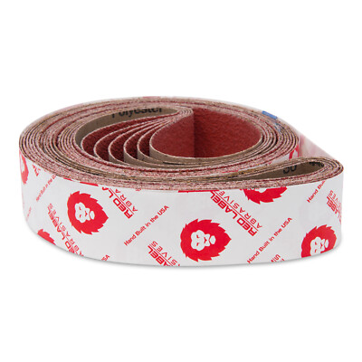 2'' X 72'' Knife Makers Coarse Grit Premium Ceramic Sanding Belts, Extra Long Life