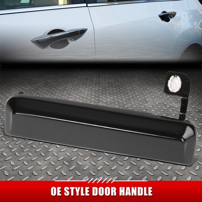 ДЛЯ 83-93 FORD ESCORT EXP MUSTANG ЧЕРНАЯ/ХРОМИРОВАННАЯ РУЧКА ТЯГИ ПЕРЕДНЕЙ ЛЕВОЙ БОКОВОЙ ДВЕРИ