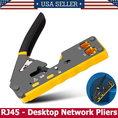 New RJ45 Network Cable Crimper Crimping Pliers Cat5 Ethernet LAN Network Tool