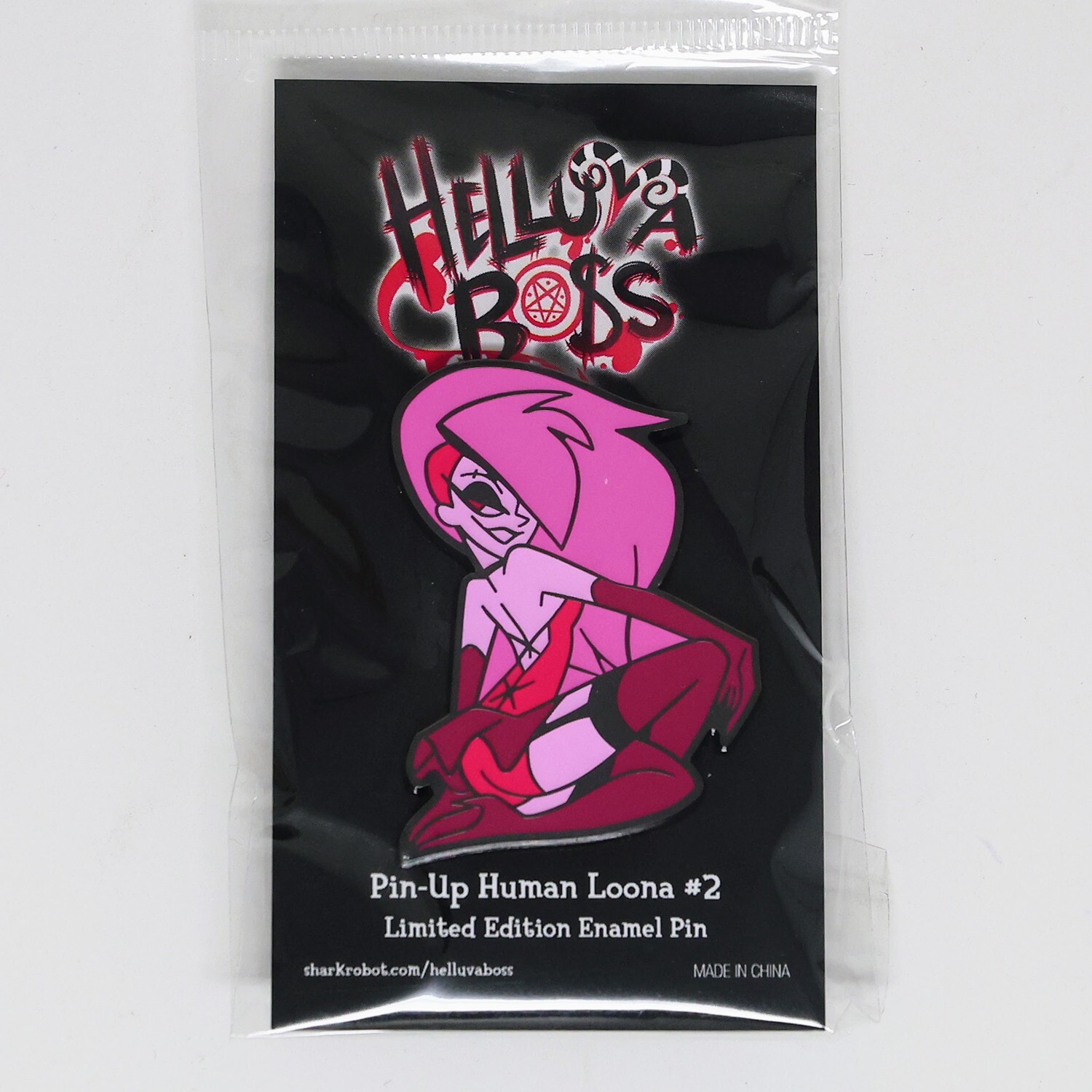 Helluva Boss Loona限定版ジャンボエナメルピン Helluva Boss Stained Glass Loona Limited Edition Jumbo