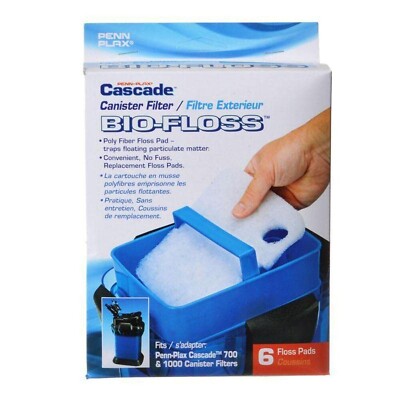 Penn-Plax Cascade Bio-Floss Replacement Poly Fiber Floss Pads for Cascade 700...