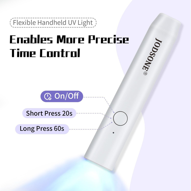 Handheld U V Light for Gel Nails Portable Mini Nail Dryer Cordless Rechargeable