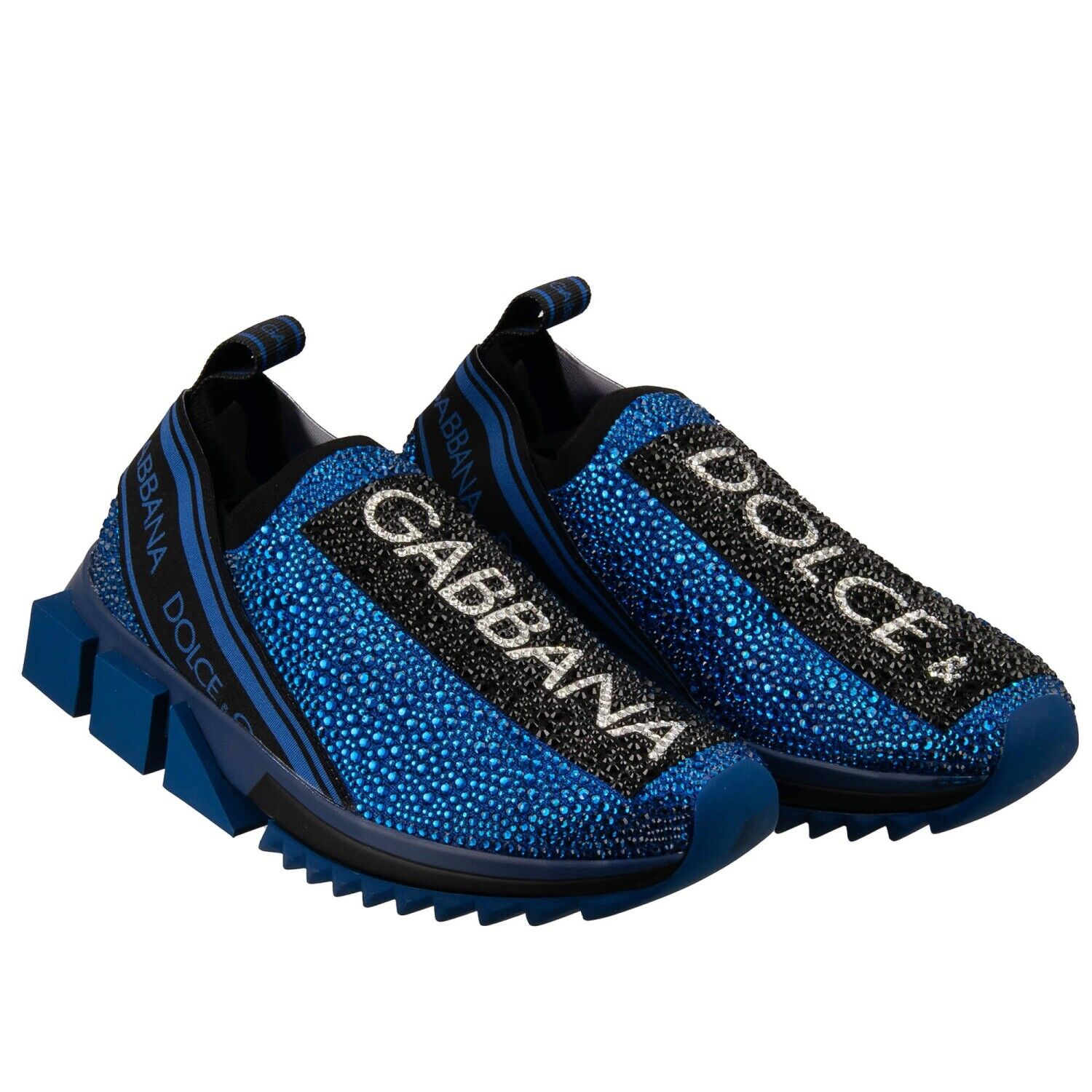 DOLCE & GABBANA Crystal DG Logo Slip-On Sneaker Shoes DOLCE & GABBANA Crystal DG Logo Slip-On Sneaker Shoes